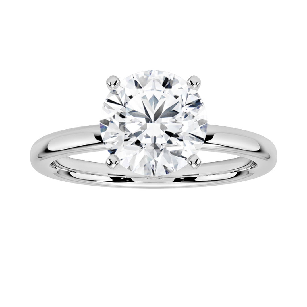 2ct Certified Lab Grown Diamond Solitaire Engagement Ring