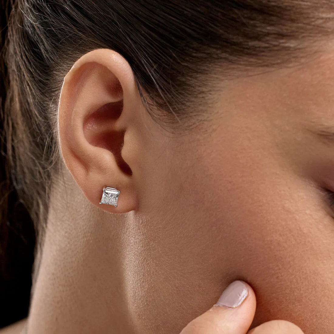 2ctw Certified Lab Grown Diamond Stud Earrings