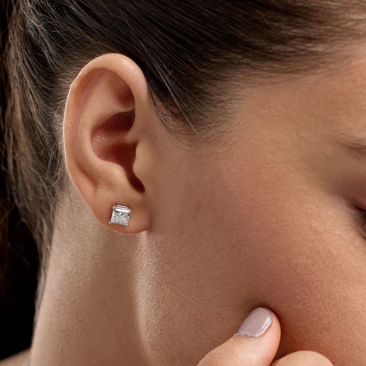 2ctw Certified Lab Grown Diamond Stud Earrings
