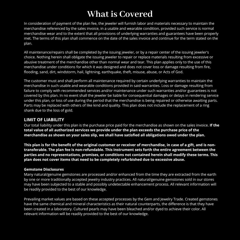 Peace of Mind Protection Plan