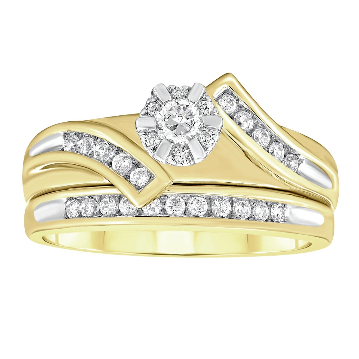 1/3ctw Diamond Bridal Set
