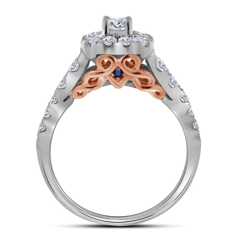 Bellissimo 2ctw Certified Diamond Halo Bridal Set