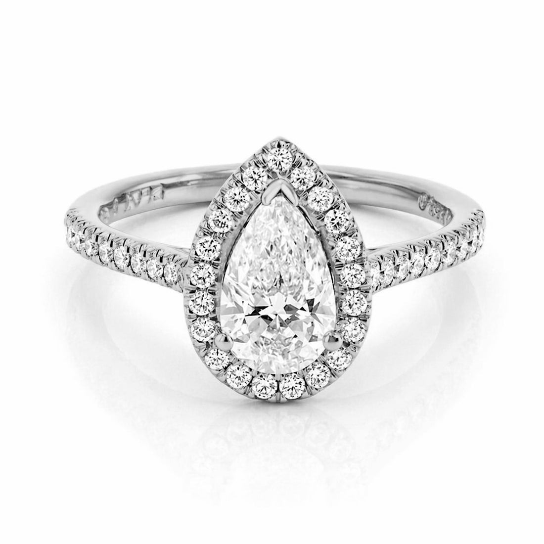 1-1/2ctw Certified Lab Grown Diamond Halo Engagement Ring