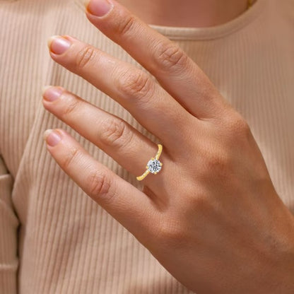 2.08ctw Certified Lab-Grown Diamond Hidden Halo Engagement Ring