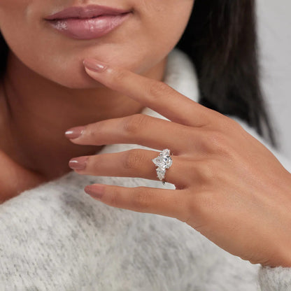 1-1/2ctw Certified Lab Grown Diamond Hidden Halo Engagement Ring