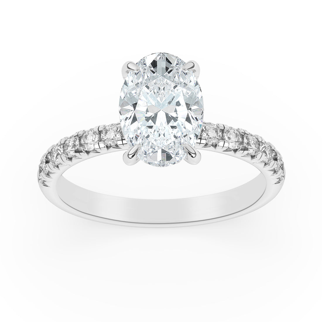 2.40ctw Certified Lab Grown Diamond Ribbon Halo Engagement Ring