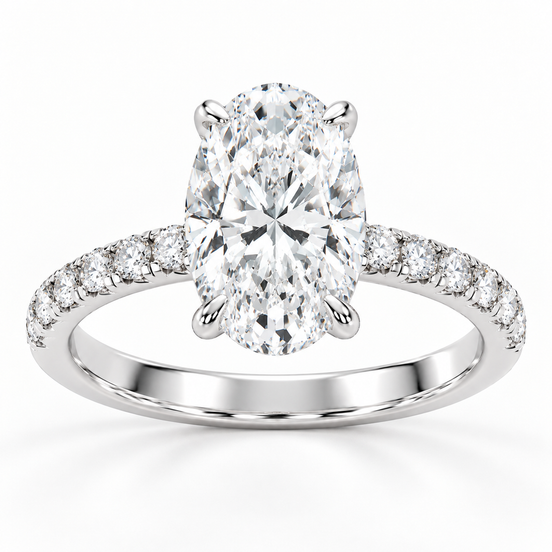 2.40ctw Certified Lab Grown Diamond Ribbon Halo Engagement Ring