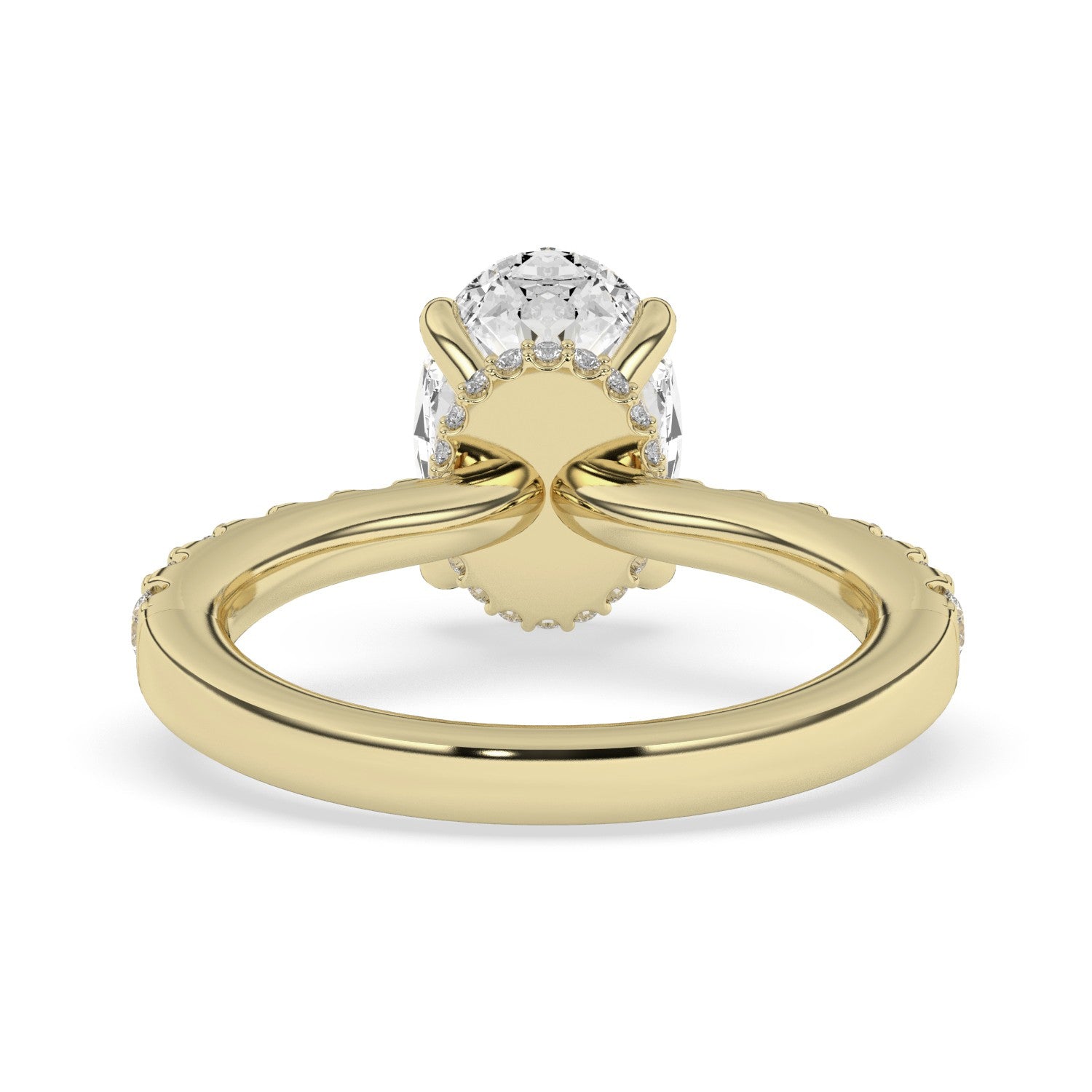 2.40ctw Certified Lab Grown Diamond Ribbon Halo Engagement Ring
