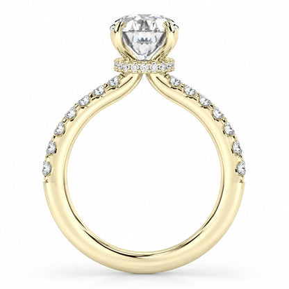 2.40ctw Certified Lab Grown Diamond Ribbon Halo Engagement Ring
