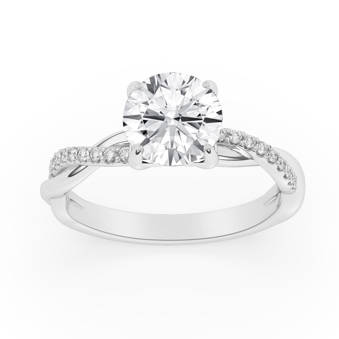 2.15ctw Certified Lab Grown Diamond Engagement Ring