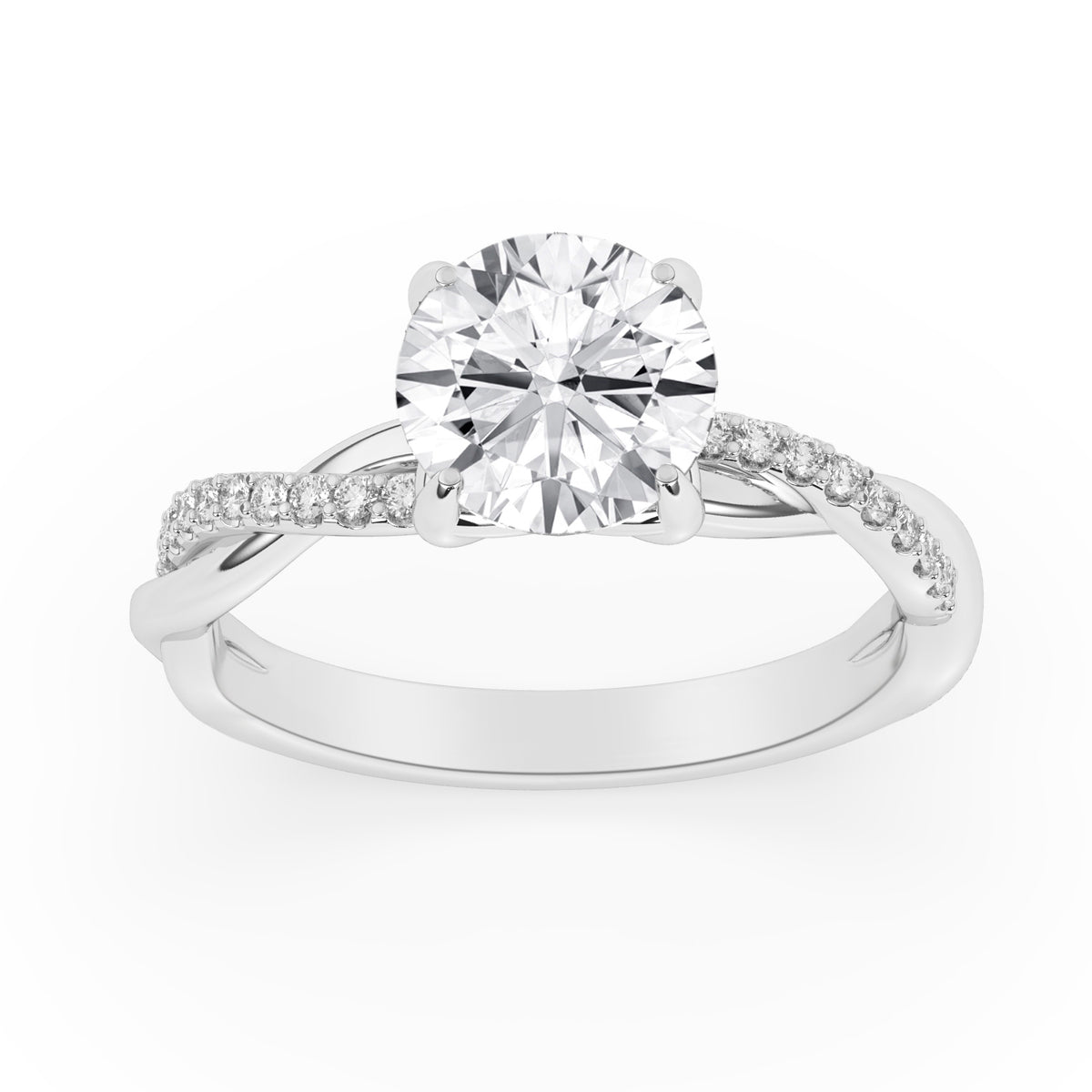 2.15ctw Certified Lab Grown Diamond Engagement Ring