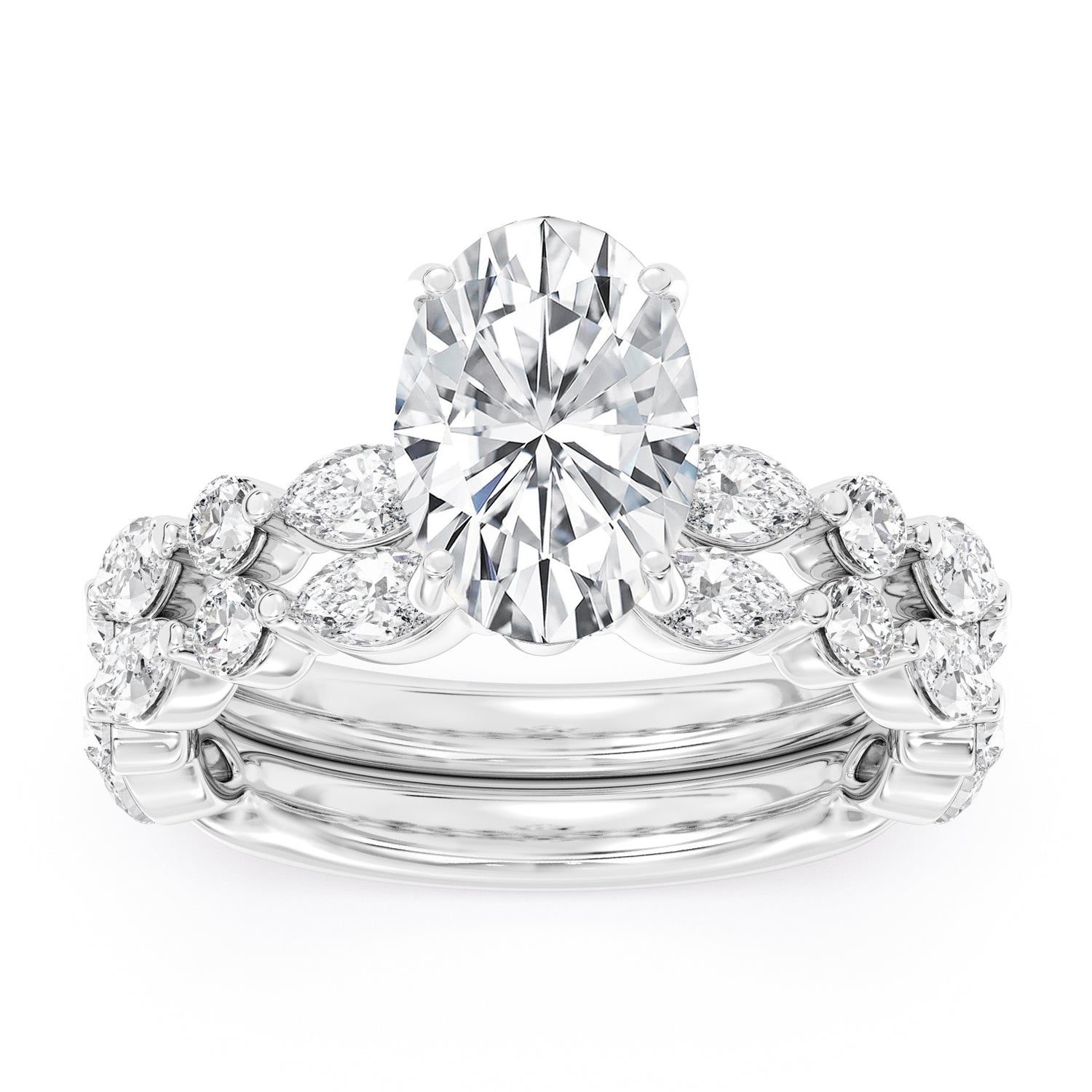 3.36ctw Certified Lab Grown Diamond Engagement Ring