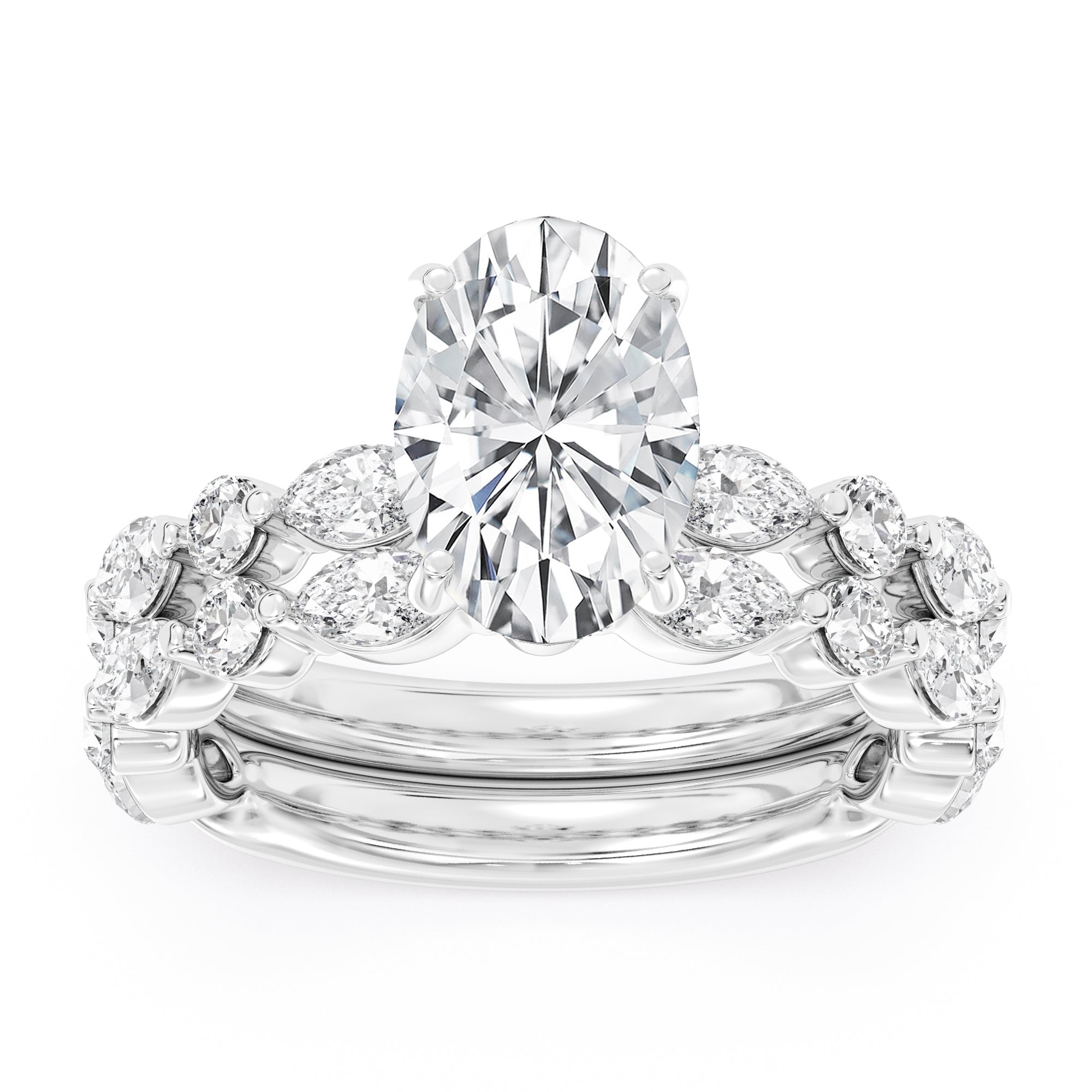 3.36ctw Certified Lab Grown Diamond Engagement Ring