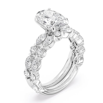3.36ctw Certified Lab Grown Diamond Engagement Ring