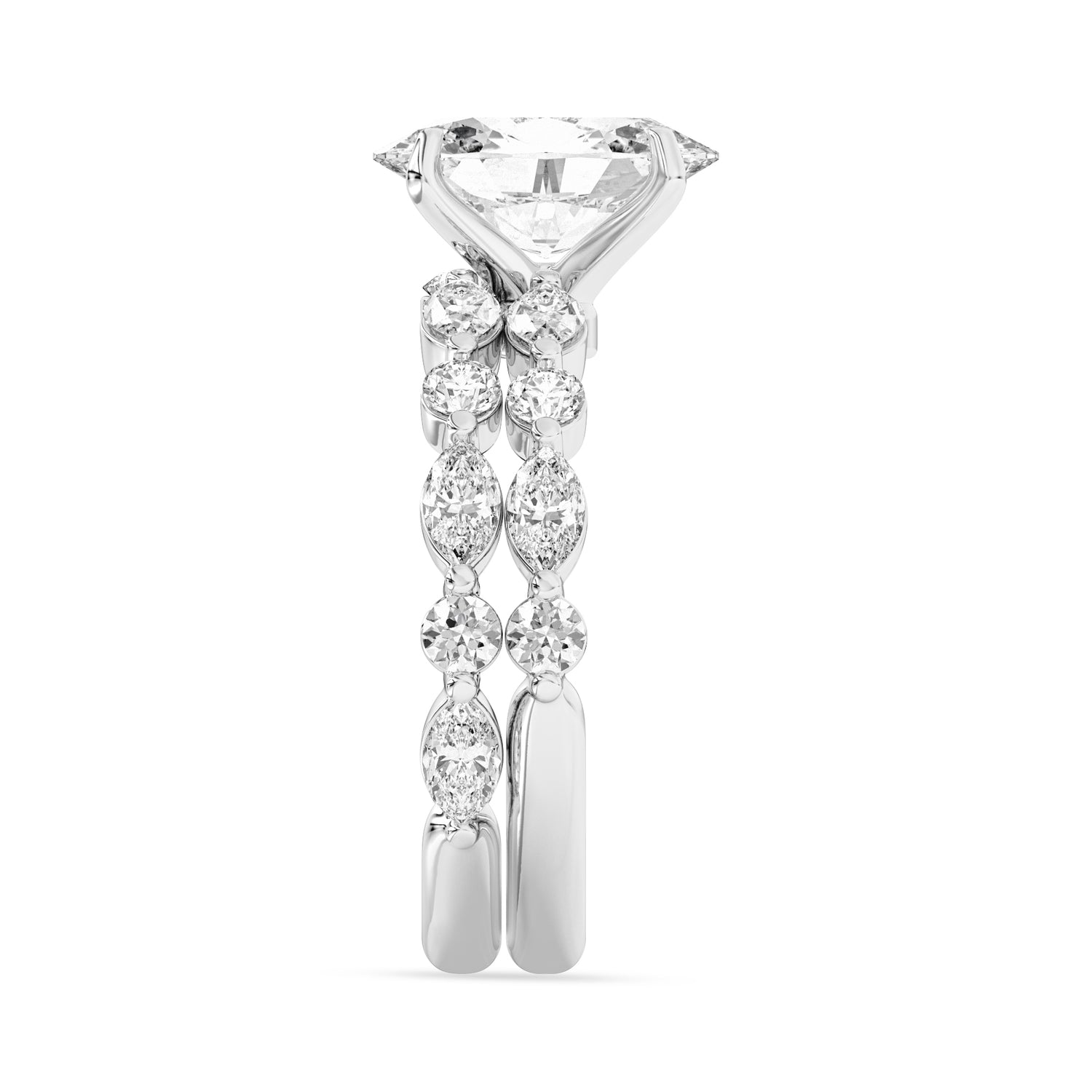 3.36ctw Certified Lab Grown Diamond Engagement Ring