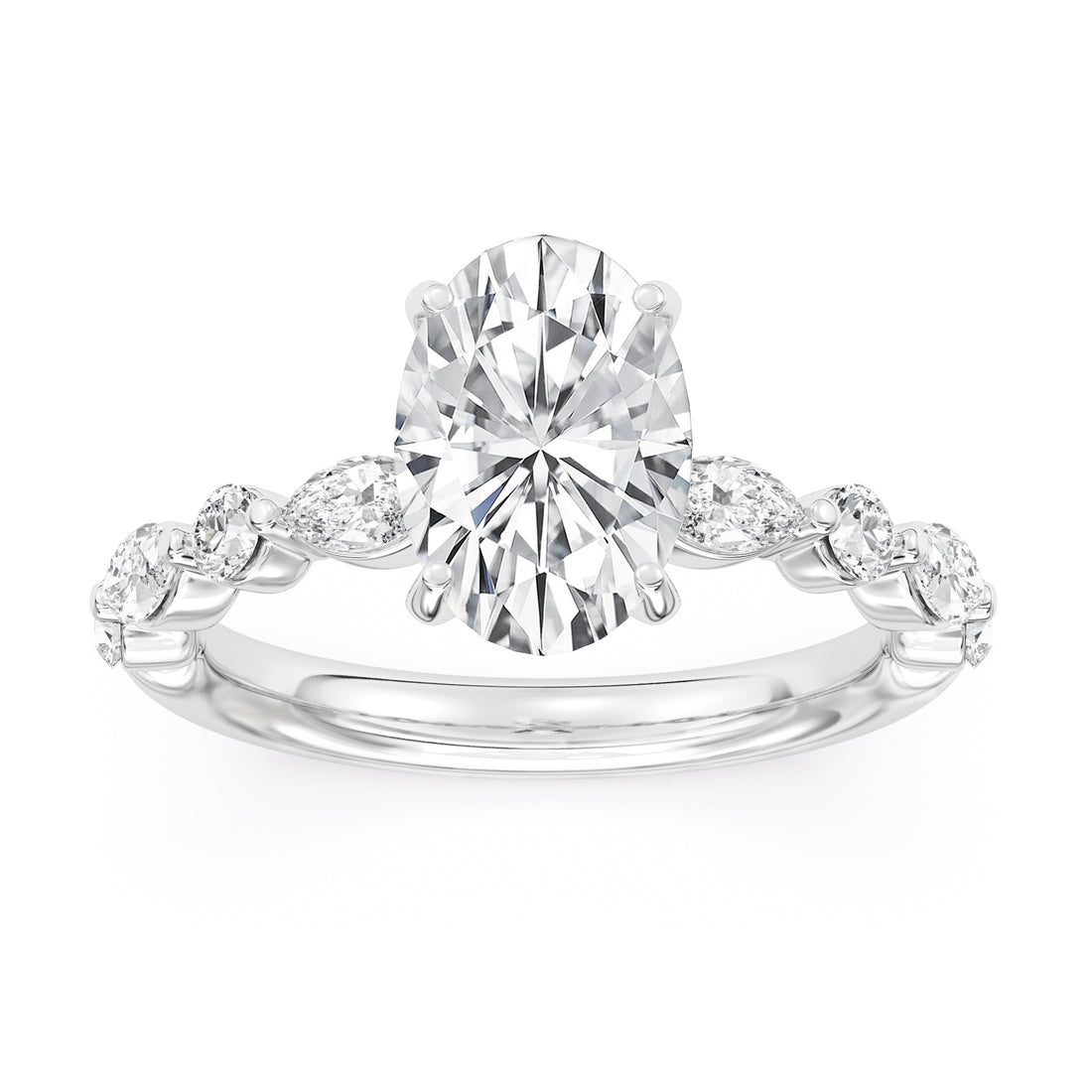 3.36ctw Certified Lab Grown Diamond Engagement Ring