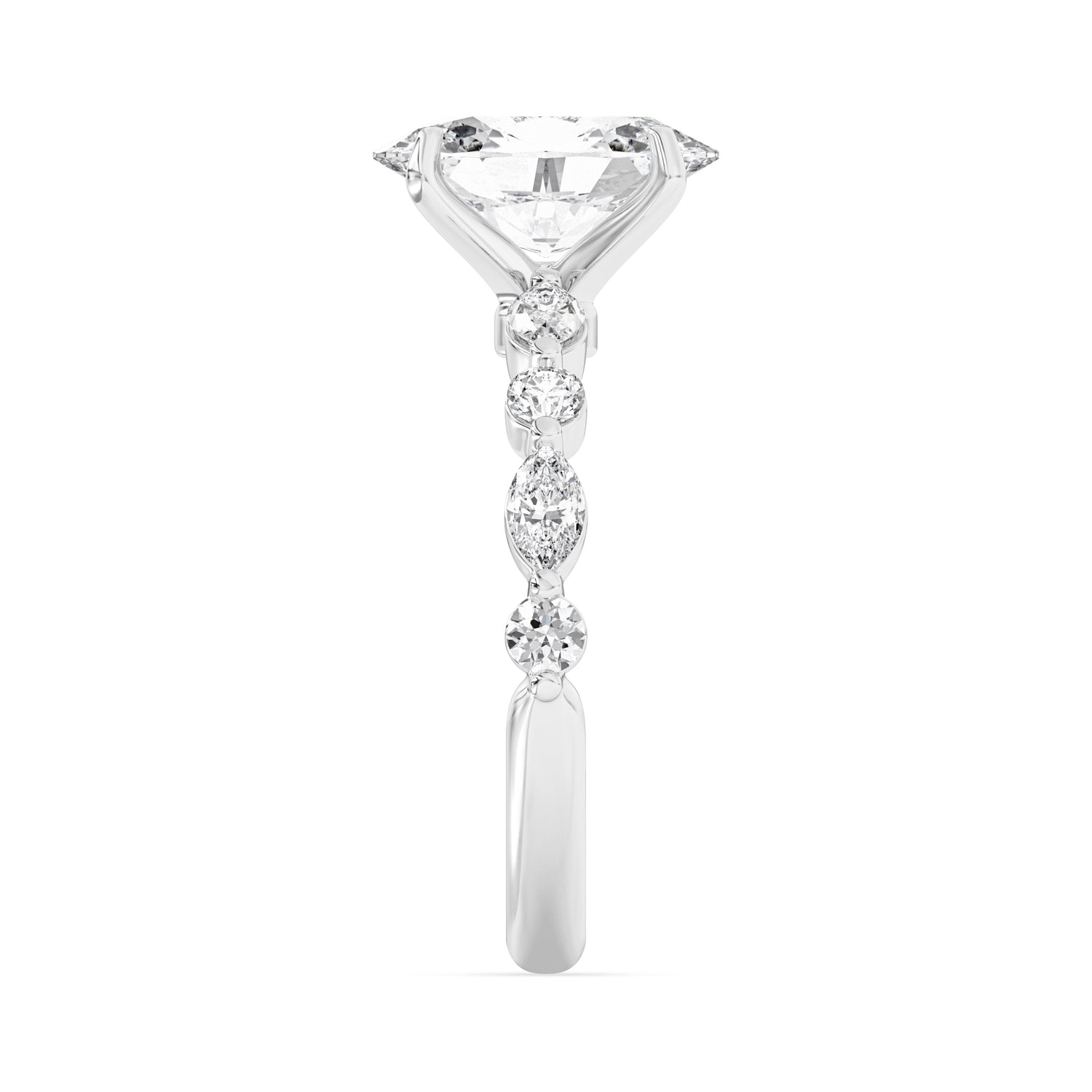 3.36ctw Certified Lab Grown Diamond Engagement Ring