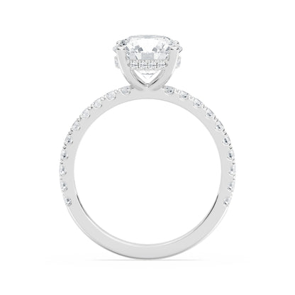 2.5ctw Certified Lab Grown Diamond Hidden Halo Engagement Ring