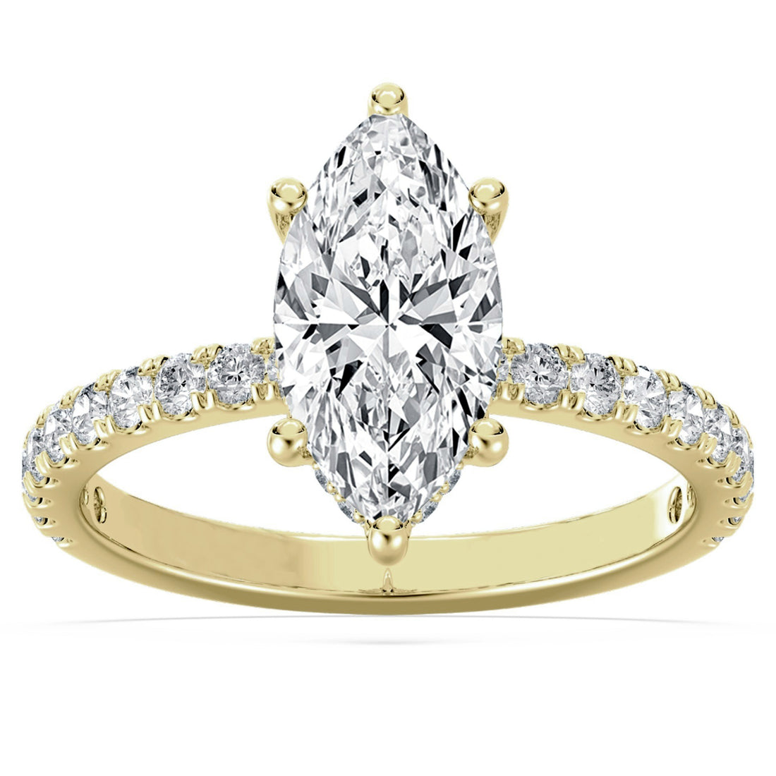 2.5ctw Certified Lab Grown Diamond Hidden Halo Engagement Ring