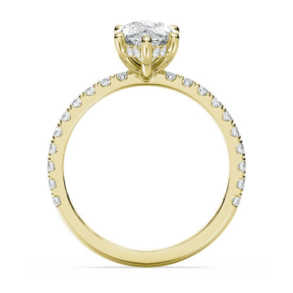 2.5ctw Certified Lab Grown Diamond Hidden Halo Engagement Ring