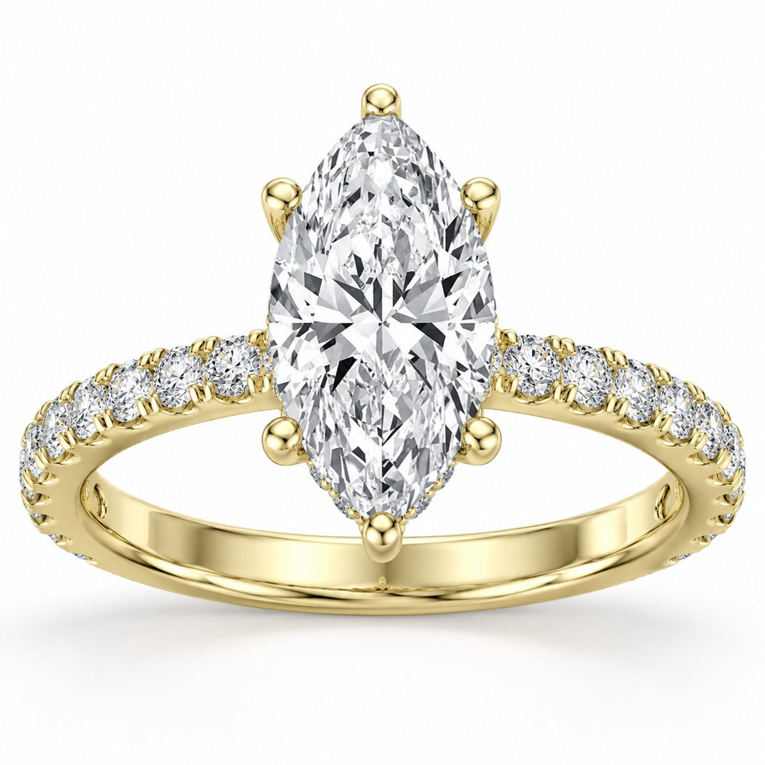 2.5ctw Certified Lab Grown Diamond Hidden Halo Engagement Ring