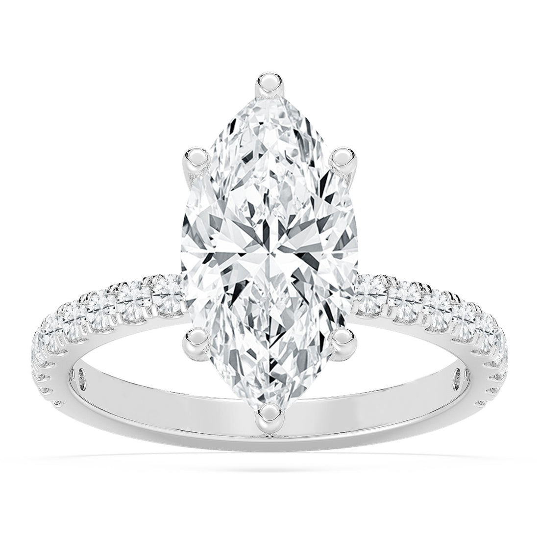3.5ctw Certified Lab Grown Diamond Hidden Halo Engagement Ring