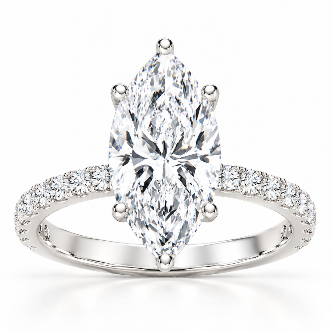 3.5ctw Certified Lab Grown Diamond Hidden Halo Engagement Ring