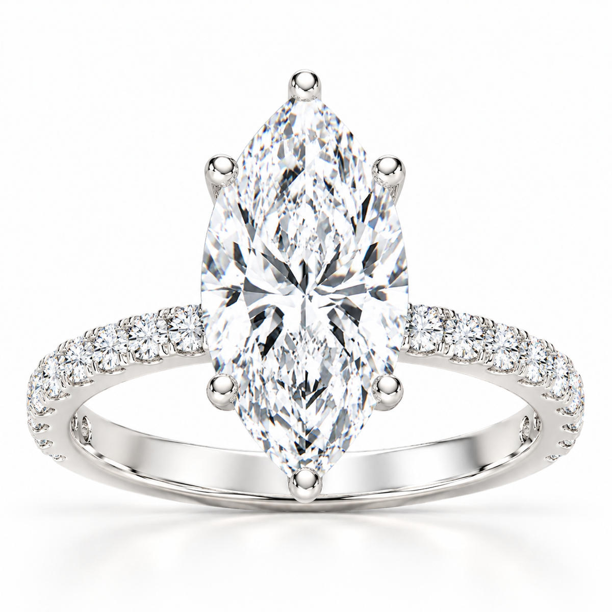 3.5ctw Certified Lab Grown Diamond Hidden Halo Engagement Ring
