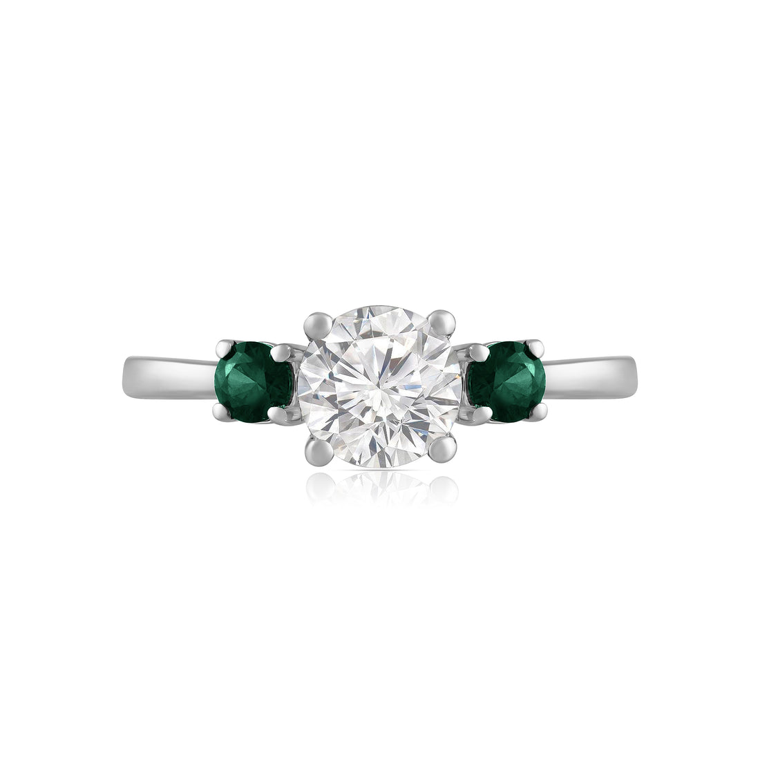1ctw Lab Grown Emerald Diamond Ring