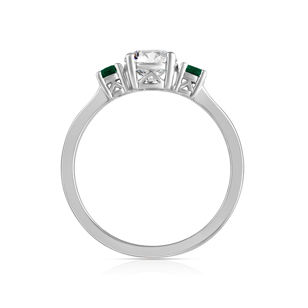 1ctw Lab Grown Emerald Diamond Ring
