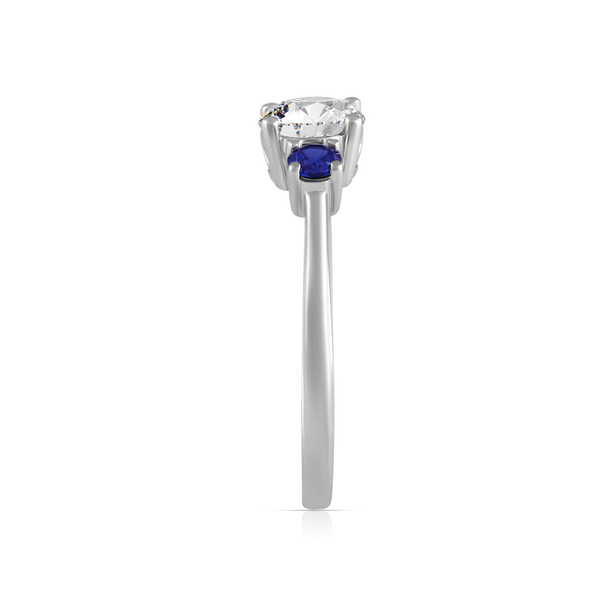 1ctw Lab Grown Sapphire Diamond Ring