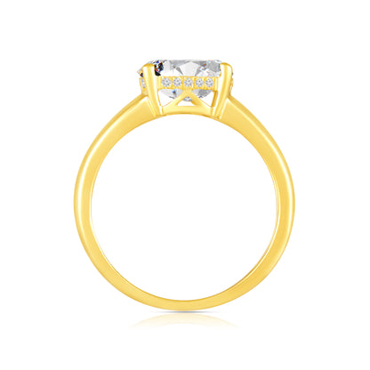 1.55ctw Lab Grown Diamond East West Hidden Halo Engagement Ring