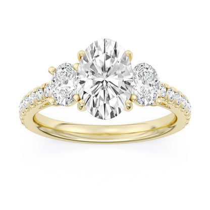 3ctw Certified Lab Grown Engagement Ring
