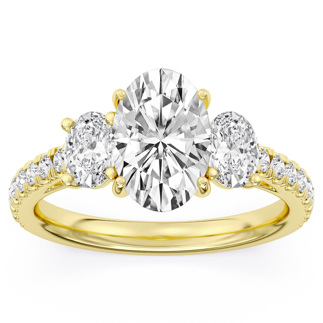 3ctw Certified Lab Grown Engagement Ring