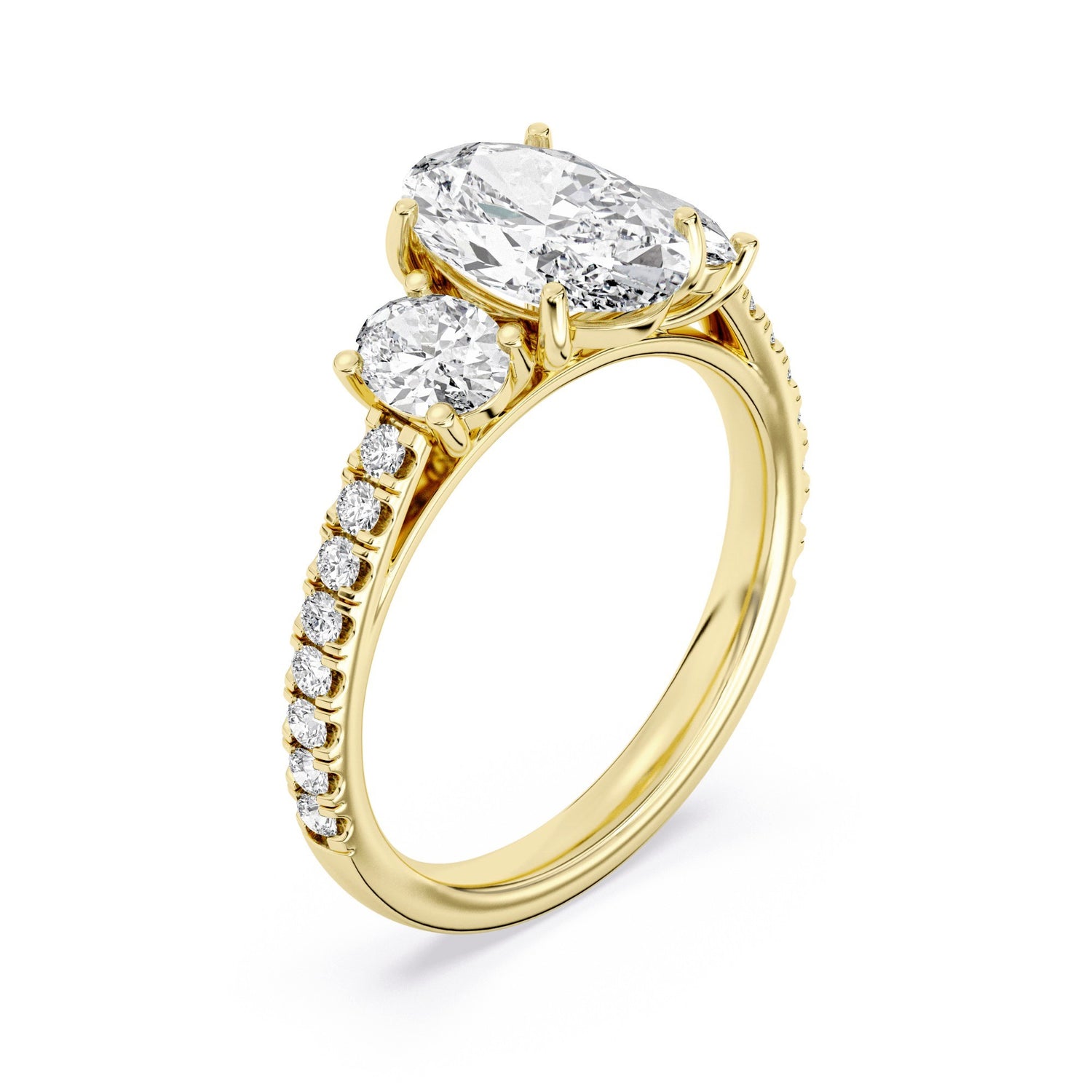 3ctw Certified Lab Grown Engagement Ring
