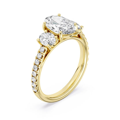 3ctw Certified Lab Grown Engagement Ring
