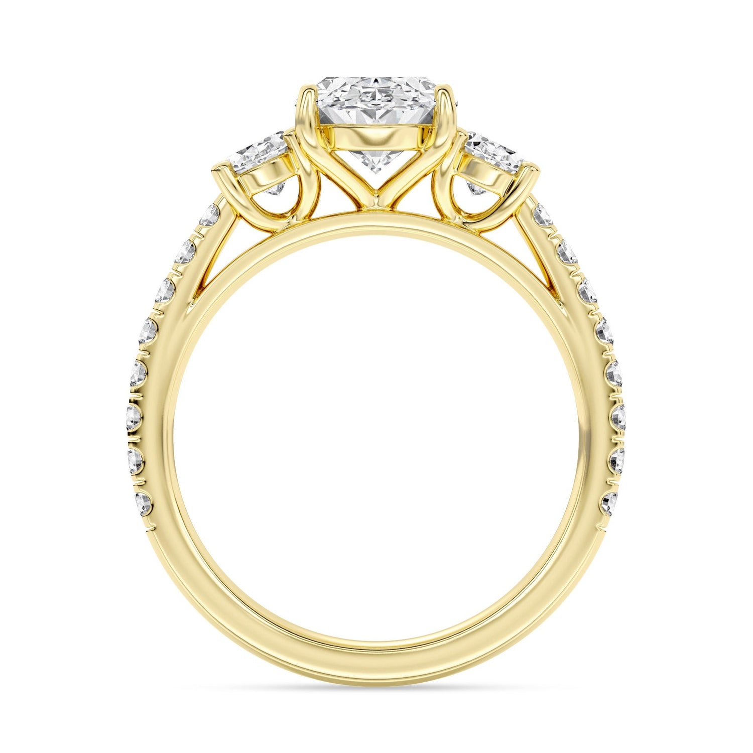 3ctw Certified Lab Grown Engagement Ring
