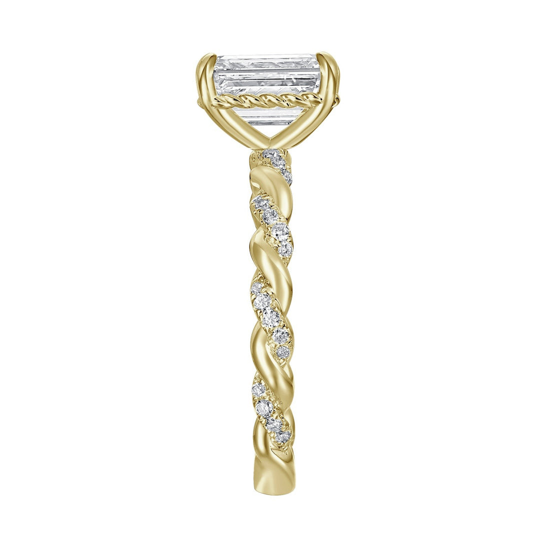 2-1/4ctw Lab Grown Diamond Twist Engagement Ring