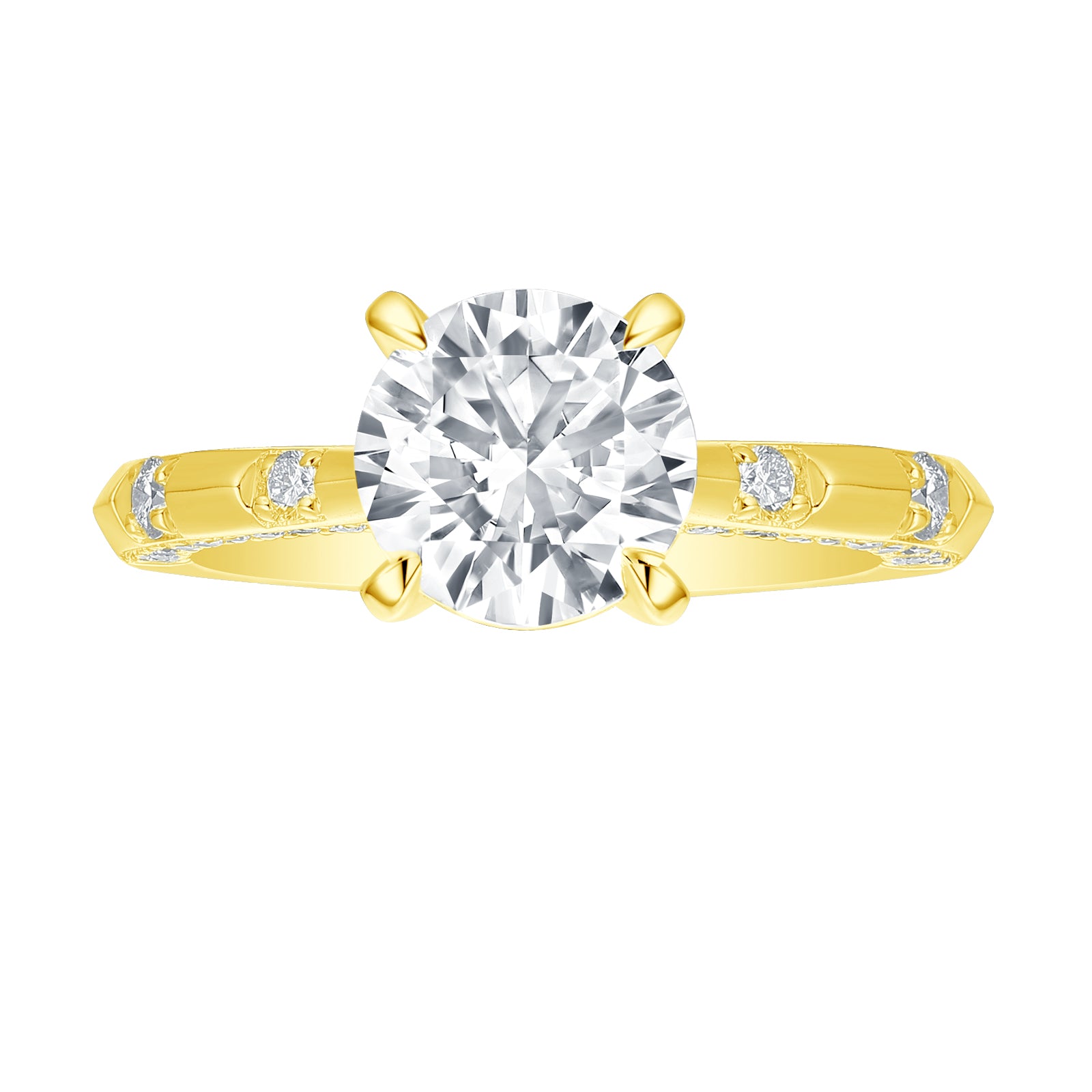 2-1/2ctw Lab Grown Diamond Prong Engagement Ring