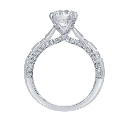 3-1/2ctw Lab Grown Diamond Prong Engagement Ring