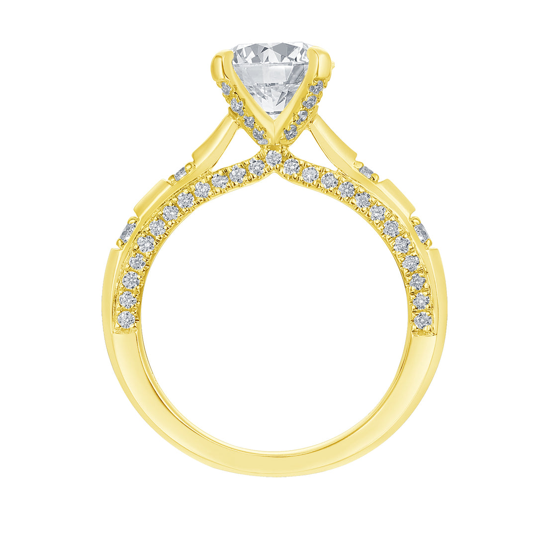 2-1/2ctw Lab Grown Diamond Prong Engagement Ring