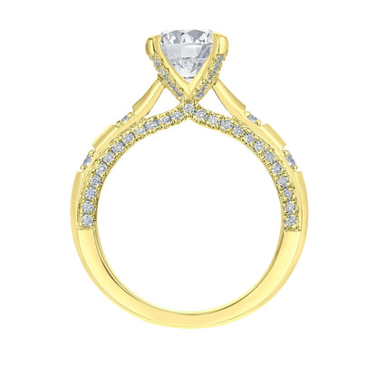3-1/2ctw Lab Grown Diamond Prong Engagement Ring