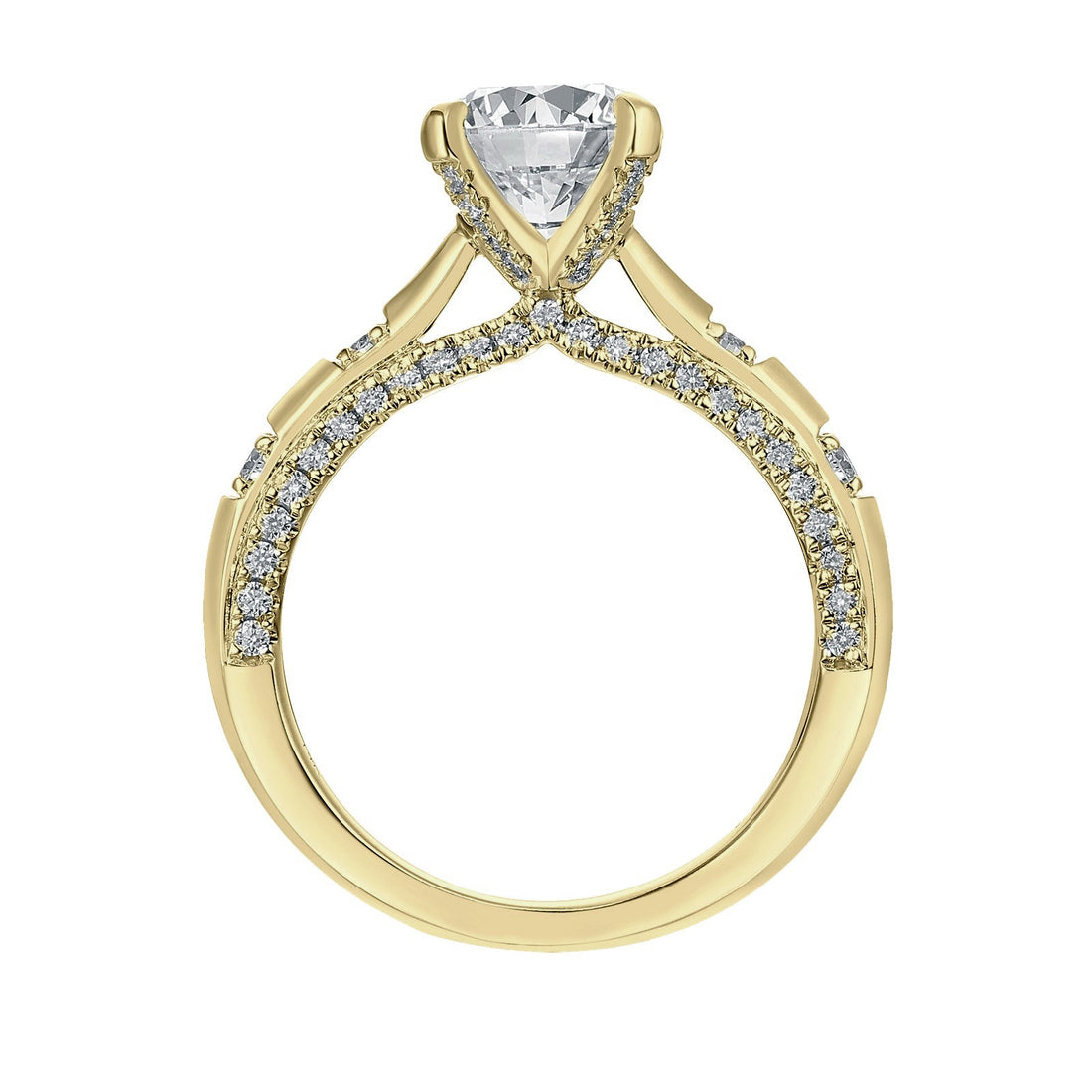 3-1/2ctw Lab Grown Diamond Prong Engagement Ring