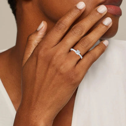 1ct Certified Lab Grown Diamond Solitaire Engagement Ring