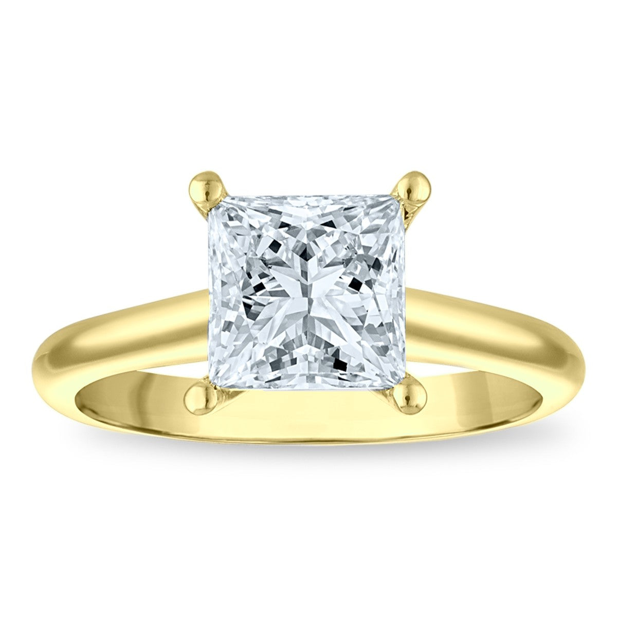 1ct 8X Certified Lab Grown Diamond Solitaire Engagement Ring