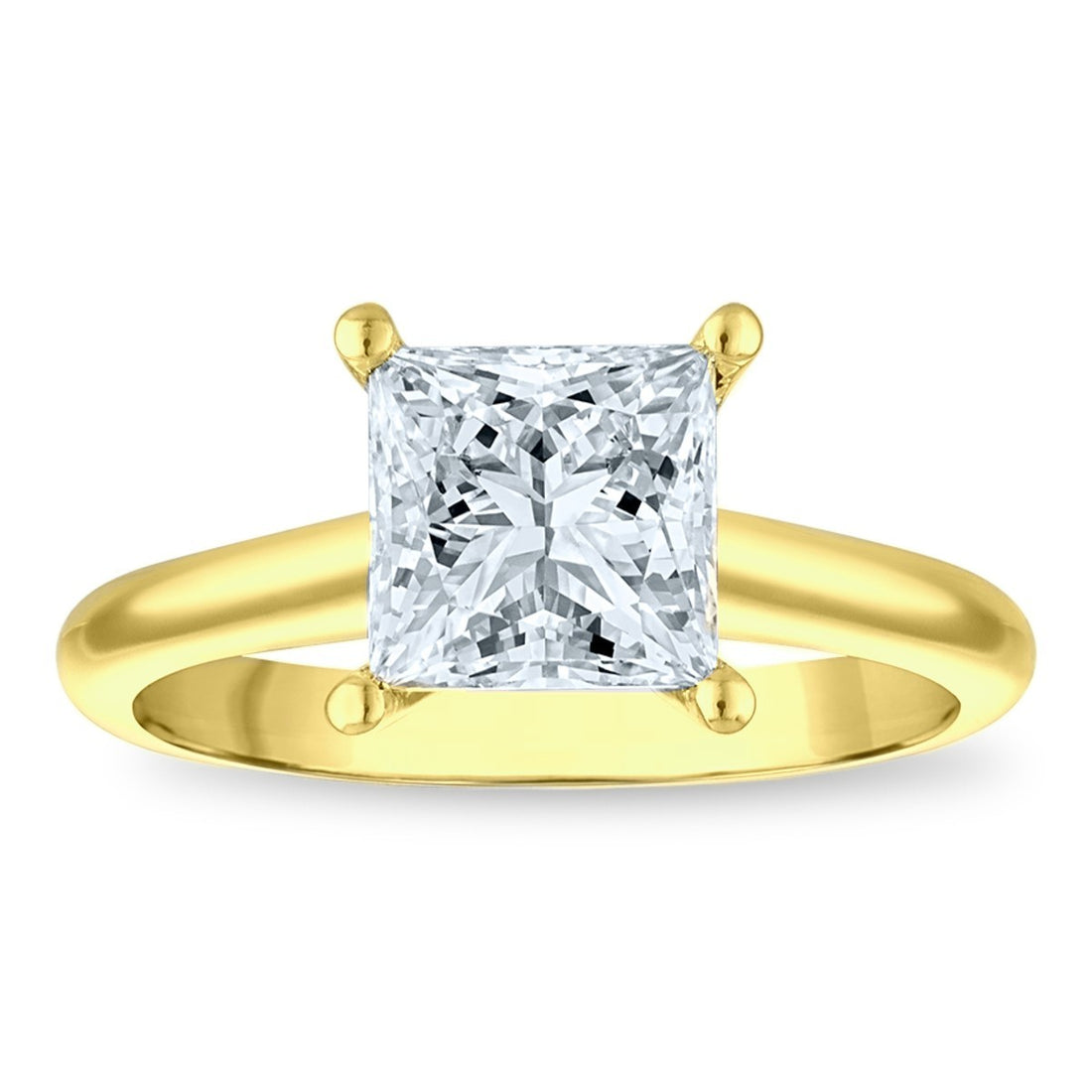 1ct 8X Certified Lab Grown Diamond Solitaire Engagement Ring