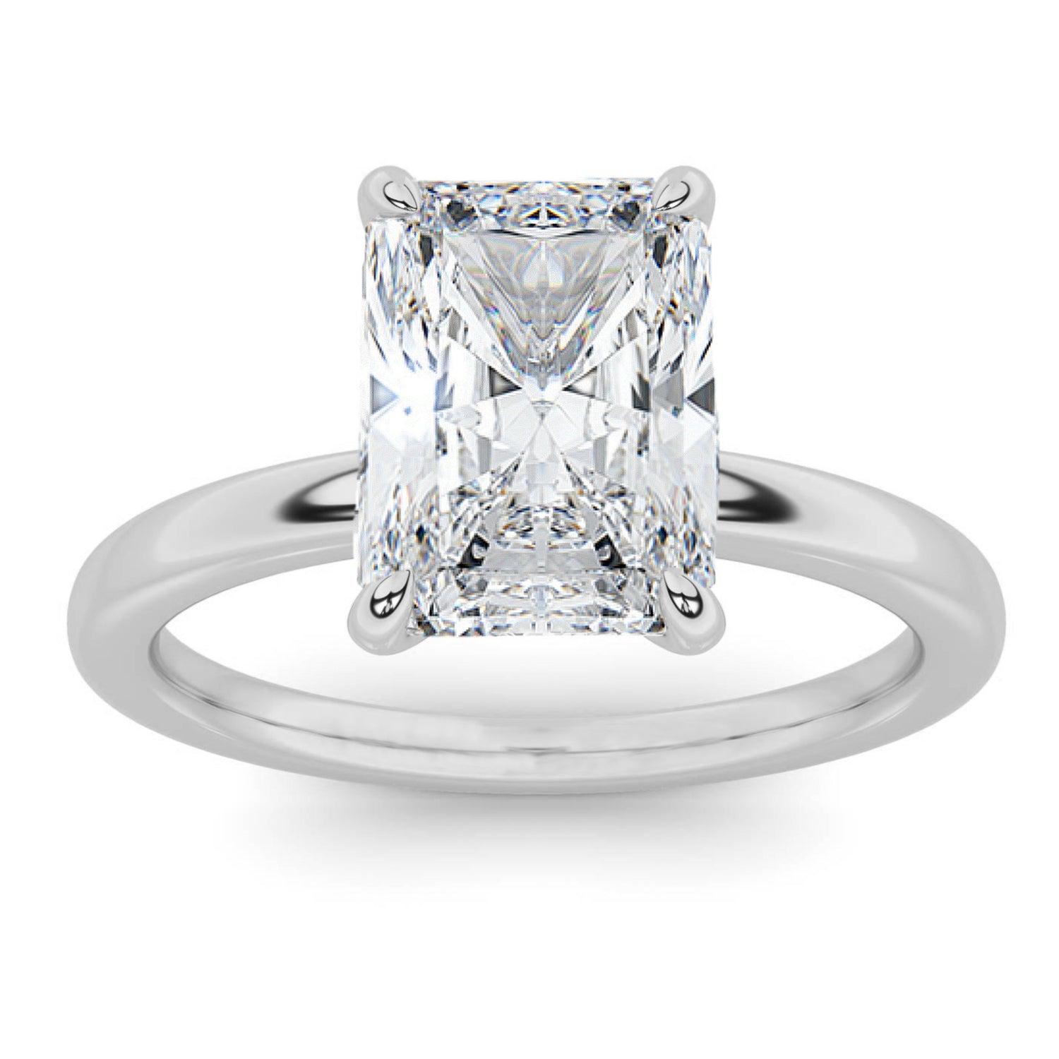 5ct Certified Lab Grown Diamond Solitaire Engagement Ring