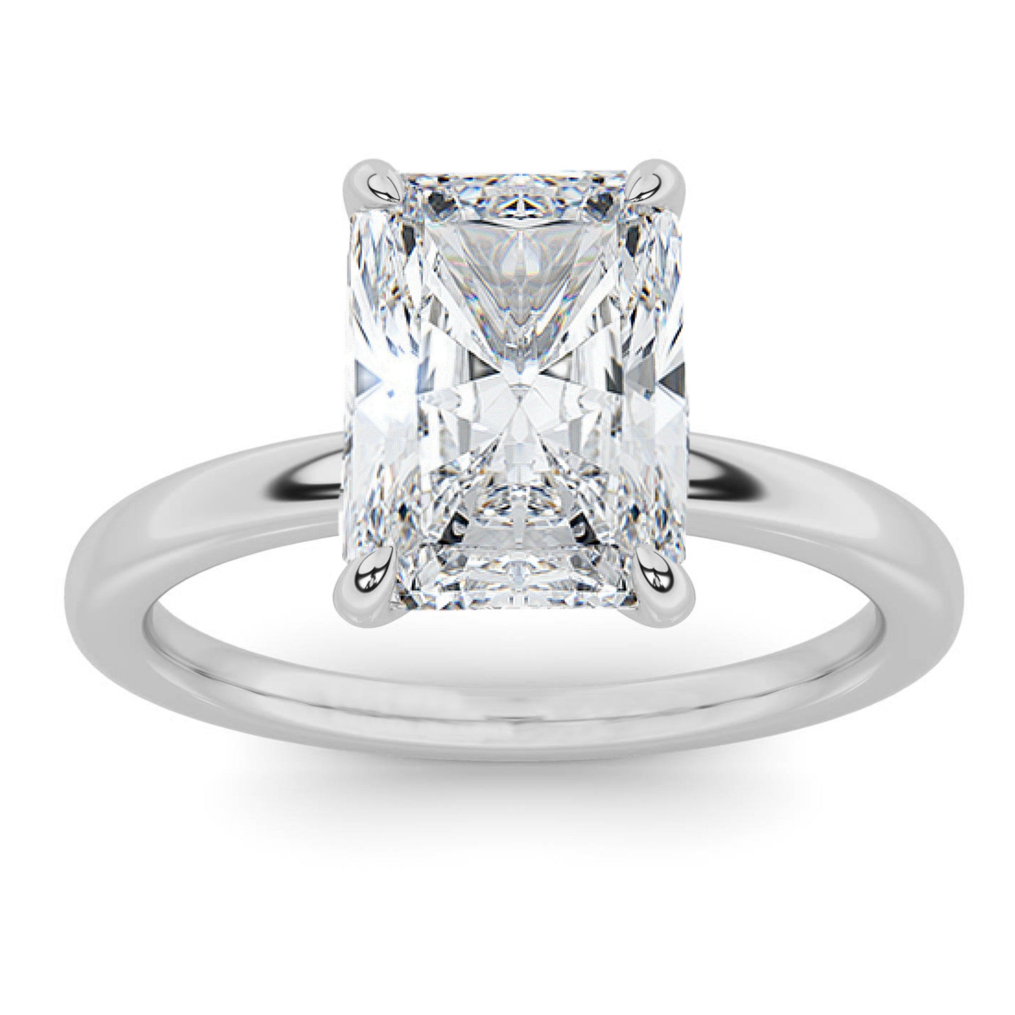 5ct Certified Lab Grown Diamond Solitaire Engagement Ring
