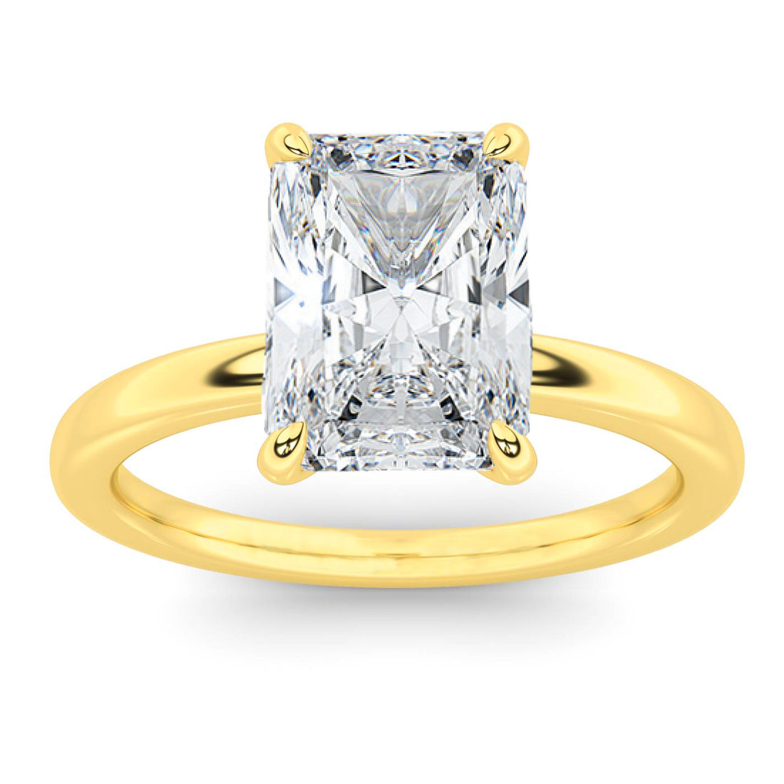 5ct Certified Lab Grown Diamond Solitaire Engagement Ring