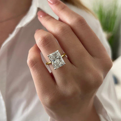 5ct Certified Lab Grown Diamond Solitaire Engagement Ring